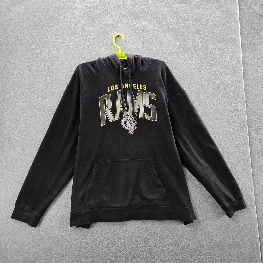 Los Angeles Rams Men Hoodie‎ 2XL Black Fanatics Graphic Team Logo Activewear